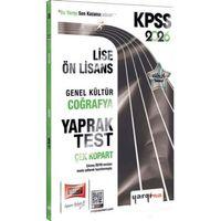 2026 KPSS Lise Ön Lisans Genel Kültür Coğrafya Çek Kopart Yaprak Test Yargı Yayınları