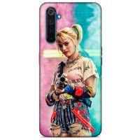 Realme 6 Pro Uyumlu Kılıf Harley Quinn (27) Tasarımlı Kılıf Kobalt mavisi