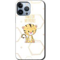 MRCİLETİSİM iPhone 13 Pro Max Kılıf HD Desen Baskılı Arka Kapak + Mat Kobra Cam - Sevimli Kedi 1