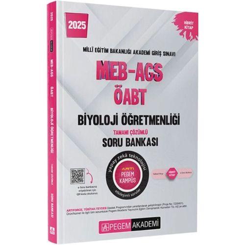 2025 MEB AGS ÖABT Biyoloji Öğretmenliği Tamamı Çözümlü Soru Bankası Pegem Akademi