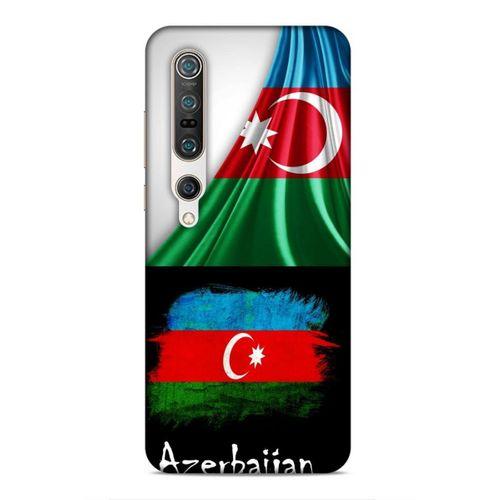 Xiaomi Mi 10 Pro Uyumlu Kılıf Azarbaijan (13) Silikon Kap Bayraklar