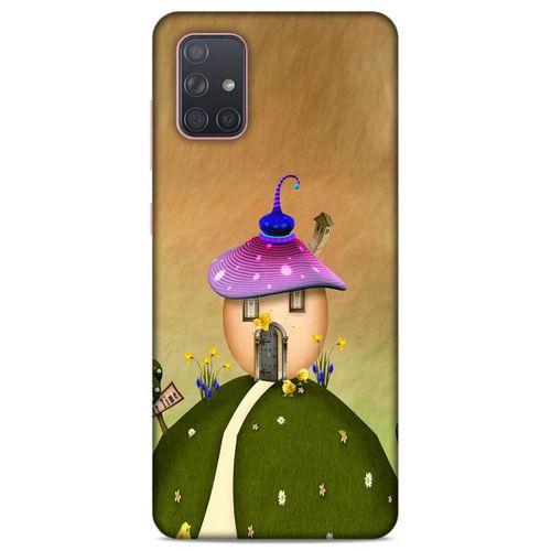 Lopard Samsung Galaxy A71 Uyumlu Kılıf Manipülasyon ☻ (28) Arka Kapak Desenli