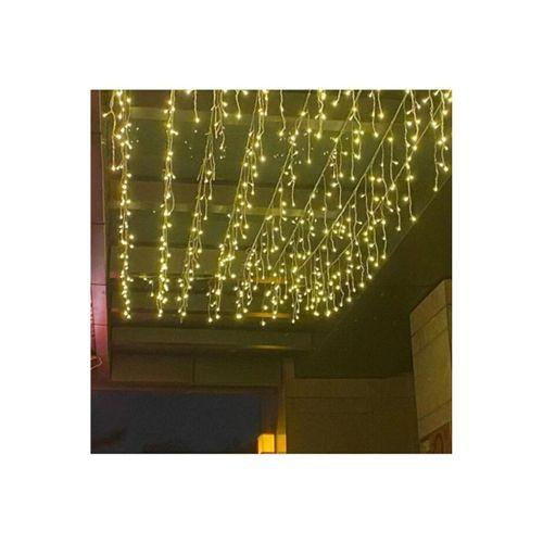 3 Metrelik Sarkıt Led Işık, 96 Ledli, Fişli Eklenebilir Model Sarkıt Perde Led Işığı