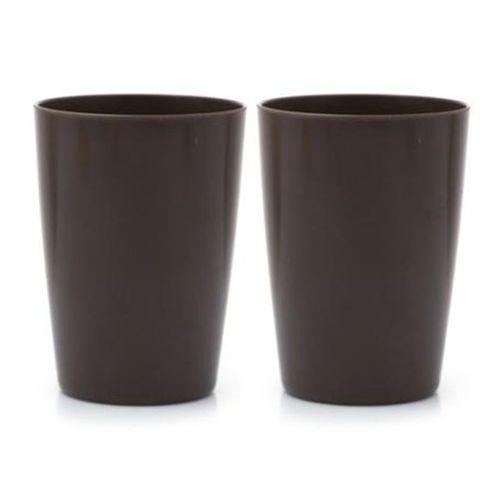 2 Adet Kalemlik Kahverengi Melamin Ofis Gereci 8X8X11Cm 320Ml