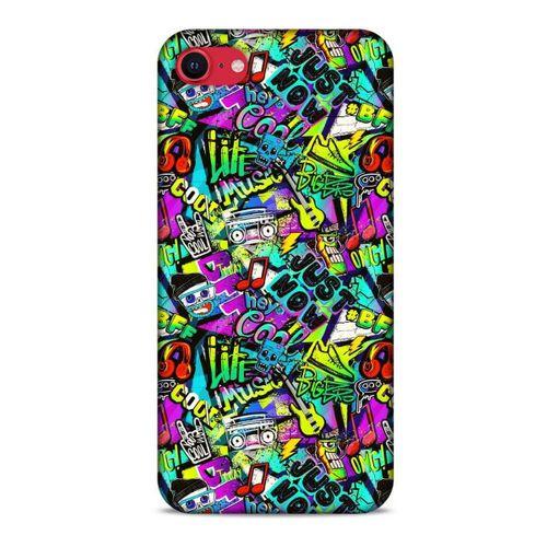 Graffitix (9) Desenli Silikon Kapak Apple iPhone SE 2020 Kılıf
