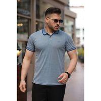 Erkek Yakalı Kagi Kumaş Kısa Kollu T-shirt