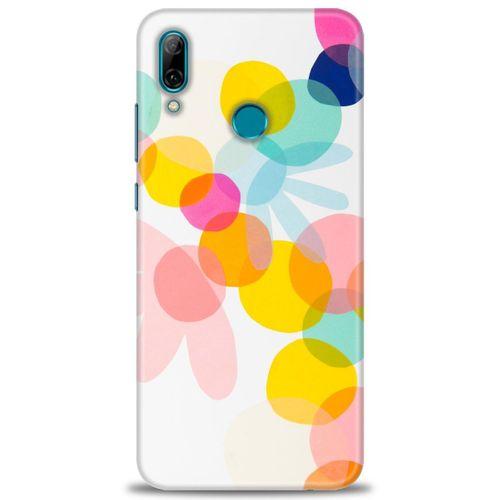 Huawei P Smart 2019 Kılıf HD Baskılı Kılıf - Color Flowers + Tam Ekran Koruyucu