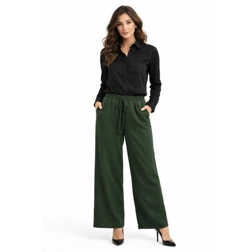 Kadın Beli Lastikli Bol Pantolon BGL-ST04216