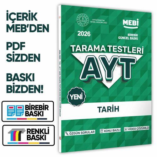 2026 YKS-AYT MEBİ-OGM 8li Tüm Dersler Özgün Tarama Test Kitabı A4 Boyut Renkli Görsel BASKI ÜCRETİ