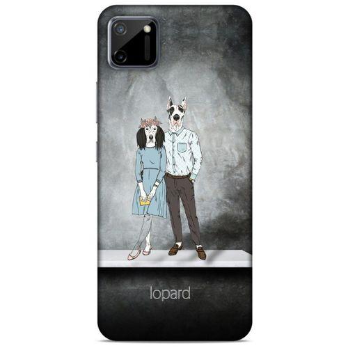 Oppo Realme C11 Kılıf FunnyMaX (46) Core Armor Kılıf Antrasit Köpek