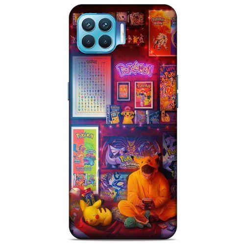 Retro (27) Desen Tasarımlı Kılıf Renkli Oppo Reno 4 Lite Kılıf