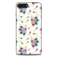 Apple Iphone 7 Plus Kılıf Desenli Özel Seri Tüyler (35) Fit Design Kılıf