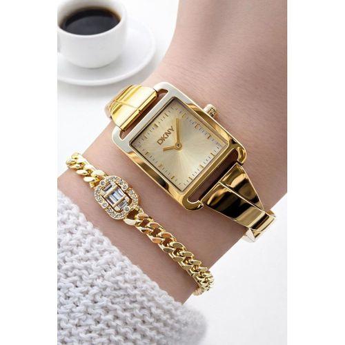 DKNY Çelik Kasa Ve Kordon 5 Atm Suya Dayanıklı 2 Yıl Garantili Kadın Kol Saati+Bileklik DKNY.1L005