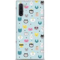 Samsung Galaxy Note 10 Kılıf HD Baskılı Kılıf - Cats + Tam Ekran Koruyucu
