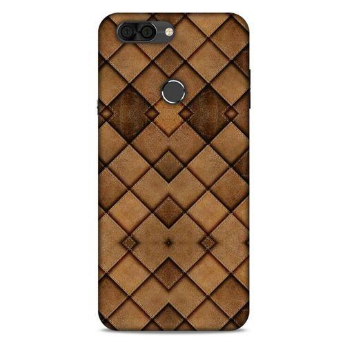 Vestel Venüs V6 Kılıf Patchwork (26) Tpu Silikon Kılıf Açık Kahverengi