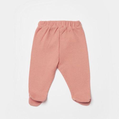 Bibaby Bibaby Biorganic Waffle Smile Patikli Pantolon 57899 Red-Brown