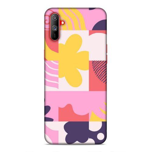 Realme C3 Uyumlu Kılıf Insomnia (22) Tam Koruma Kılıfı Pembe Sarı