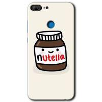 Honor 9 Lite Kılıf HD Desen Baskılı Arka Kapak - Nutella Aşkım + Kırılmaz Cam