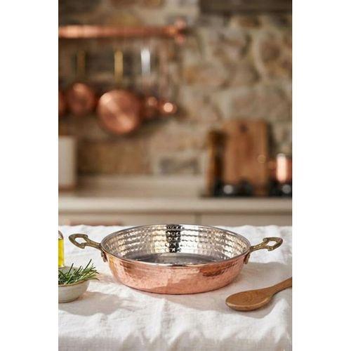 Turna Bakır Soylu Tava 3 No 18 Cm Kalın Kırmızı Turna7552-1