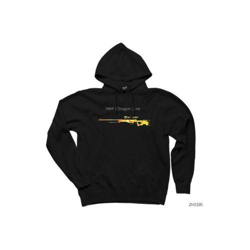 Cs Go Dragonlore Siyah Kapşonlu Sweatshirt Hoodie