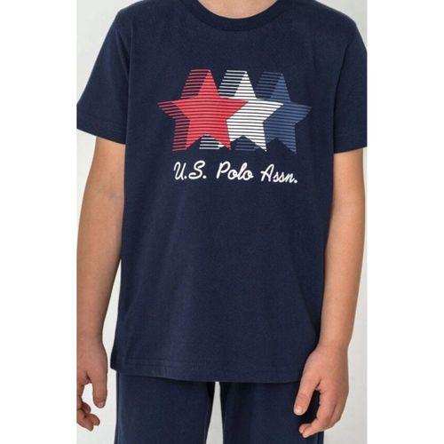 U.S.Polo U.S. Polo Kısa Kol Pijama Takım US2441-4 Lacivert