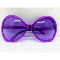 Mor Renk Yeşilçam Nostalji 80li Yıllar 90lı Yıllar Parti Gözlüğü  7x16 Cm