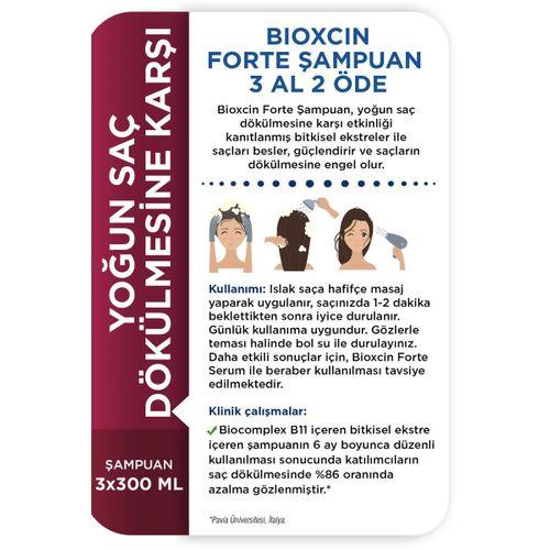 Bioxcin Bioxcin Forte Şampuan Tüm Saç Tipleri Için 3x300ml Yoğun Saç Dökülmesi Şampuanı
