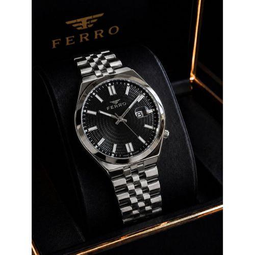 Ferro Premium İtalian Desing Çelik Kordon Nişan Ve Damat Saati 3 Atm Erkek Kol Saati EFM40136-B1