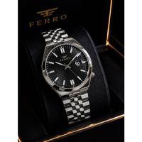 Ferro Premium İtalian Desing Çelik Kordon Nişan Ve Damat Saati 3 Atm Erkek Kol Saati EFM40136-B1