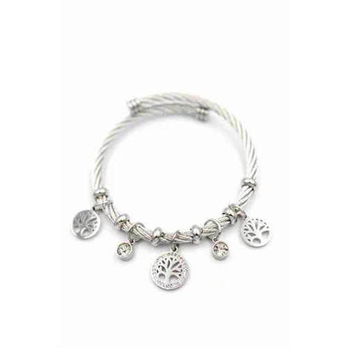 Hayat Ağacı Charm Bilezik - Gümüş