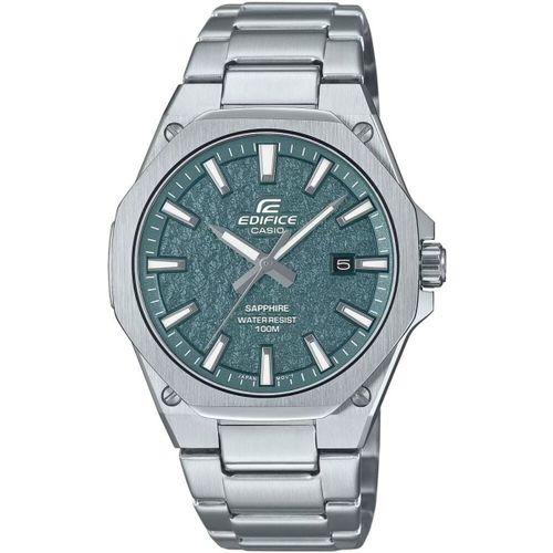 Casio EFR-S108DE-3AVUDF Edifice Quartz Çelik Gri Yeşil Kadran 10 ATM 40 mm Erkek Kol Saati