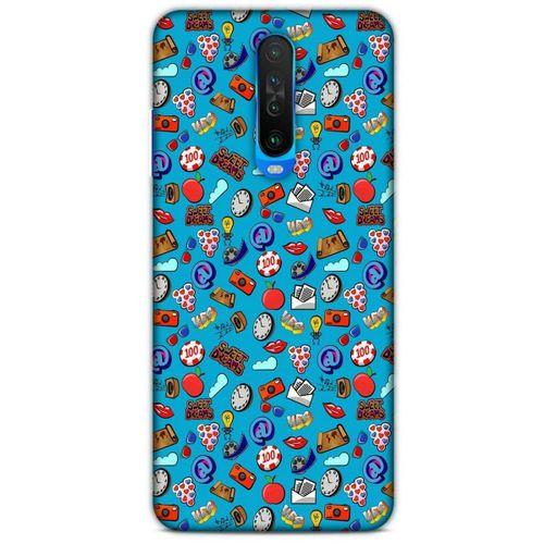 Retro (21) Desen Koruyucu Kapak Renkli Xiaomi Redmi K30 Kılıf