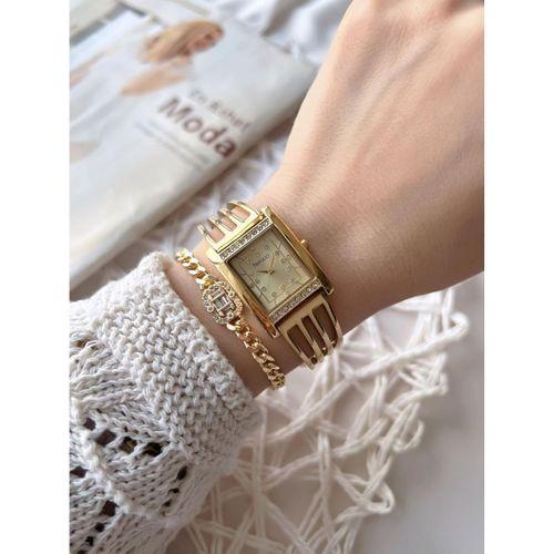 Ferrucci Kadın Kol Saati+Bileklik Özel Seri Çelik Kordon Kararma Renk Atma Yapmaz VS.BLKT.0743