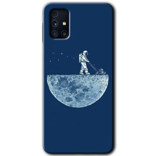 Galaxy M31s Kılıf HD Desen Baskılı Arka Kapak - Uzay İşçisi