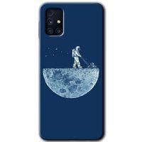 Galaxy M31s Kılıf HD Desen Baskılı Arka Kapak - Uzay İşçisi