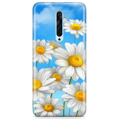 Oppo Reno2 Z 2019 Kılıf Papatya Kokulu Arka Kapak Koruma Desenli Full Koruyucu