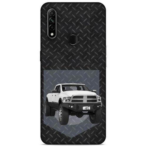 Lopard Oppo A31 Uyumlu Kılıf PickUpX (20) Koruyucu Kılıf Beyaz Gümüş