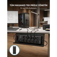 Usb Ve Type-c Şarj Özellikli 10'lu Çoklu Priz