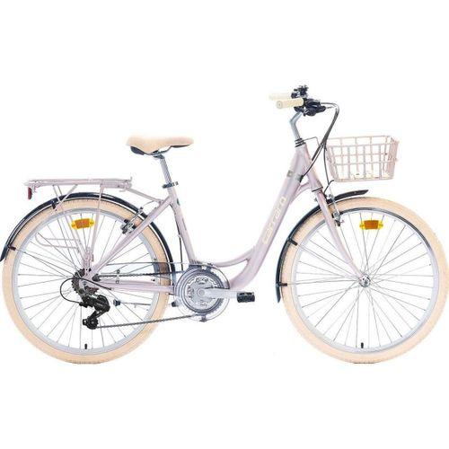 Carraro Juliet 26 Jant 21 vites Şehir Bisikleti Metalik Pembe-Krom/Krem 43 cm