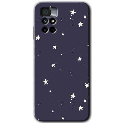 Redmi Note 11 4G Kılıf HD Desen Baskılı Arka Kapak - Gökyüzü Yıldız + Kırılmaz Cam
