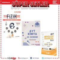 Egzersiz AYT Fizik Çöz Kazan Kimya ve Biyotik Biyoloji Soru Bankası Seti 3 Kitap