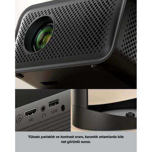 Dahili Hoparlörlü Ve Uzun Ömürlü Led Lambalı Akıllı Projektör