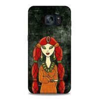 Lopard Samsung Galaxy S7 Edge Uyumlu Kılıf Sürreal Yüzler ♀ (36) Glitter Kılıf Desenli