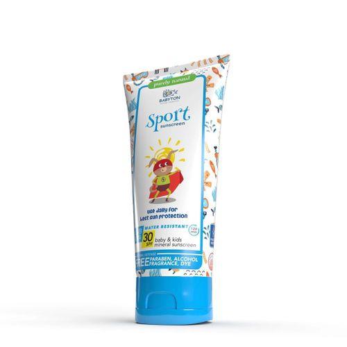Babyton Babyton Bebek ve Çocuklar İçin Suya Dayanıklı Güneş Koruyucu Krem 100 ml