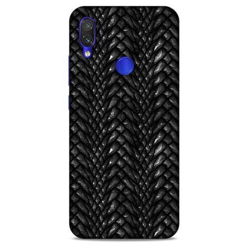 Xiaomi Redmi Note 7 Pro Kılıf Dragons (2) Kabı Ejderha Deri Siyah