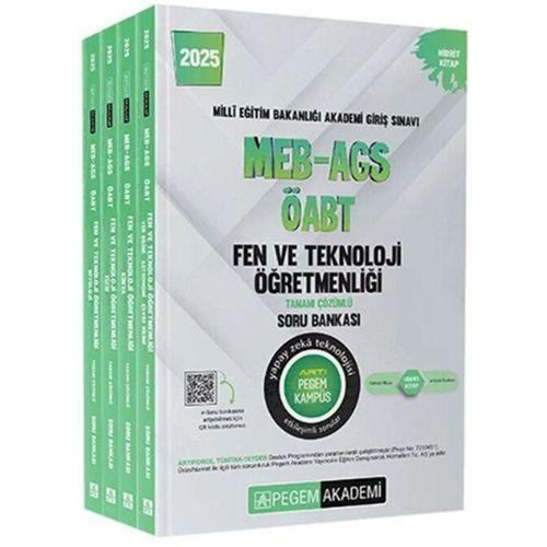 2025 MEB AGS ÖABT Fen ve Teknoloji Öğretmenliği Soru Bankası Modüler Set Pegem Yayınları