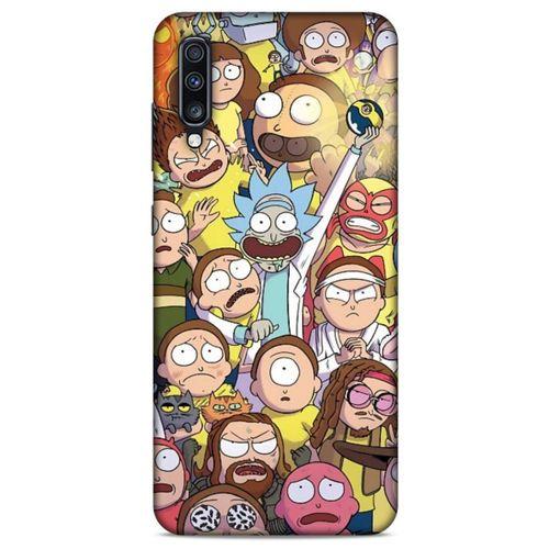Samsung Galaxy A70 Uyumlu Kılıf Rick And Morty (34) Slim Armor Kılıf Manager Morty