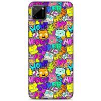 Graffitix (12) Desenli Silikon Kapak Oppo Realme C11 Kılıf