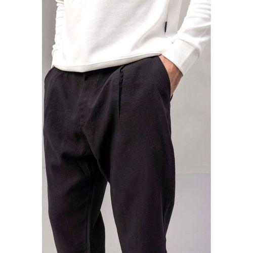 Burton Kolları Şerit Detaylı Deri Ceket Bej - Wenders Bisiklet Yaka Sweatshirt Beyaz - Wilder Modal Kumaş Pantolon Siyah