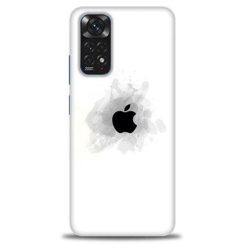 Xiaomi Redmi Note 12 Pro 4G Kılıf HD Baskılı Kılıf - Siyah Elma + Tam Ekran Koruyucu